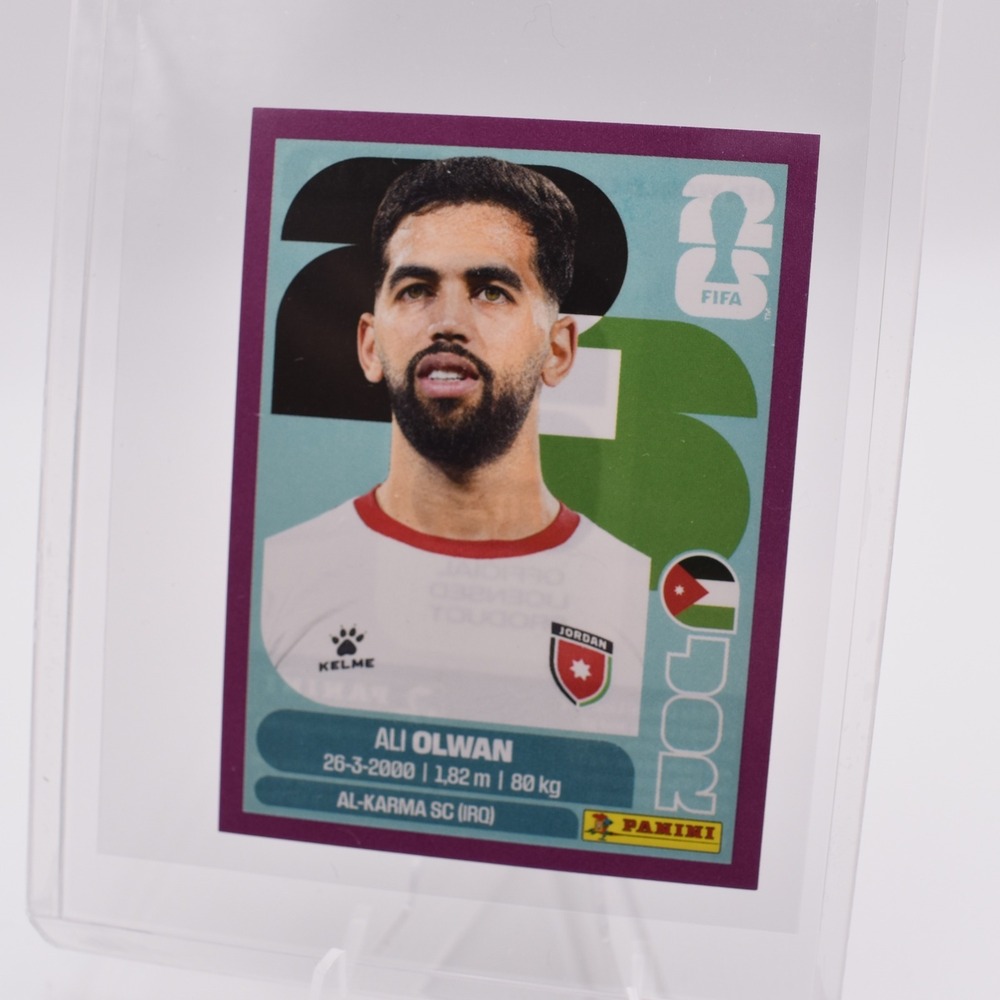 Panini Fifa World Cup 2026 Sticker PURPLE BORDER PARALLEL Ali Olwan JOR18